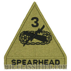 第3機甲師団（3rd Armored Division）[OCP/メロウエッジ/ベルクロ付パッチ]の画像