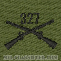 第327歩兵連隊章（327th Infantry Regiment）[サブデュード/兵科章/パッチ/ペア（2枚1組）]画像