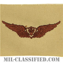航空機搭乗員章 (ベーシック・エアクルー)（Army Aviation Badge (Aircrew), Basic）[デザート/パッチ]の画像