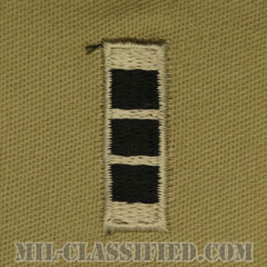 准尉 (CW3)（Chief Warrant Officer 3 (CW3)）[デザート/階級章/パッチ/ペア（2枚1組）]の画像