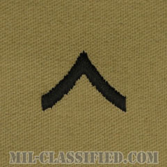 一等兵（Private Second Class (PV2)）[デザート/階級章/パッチ/ペア（2枚1組）]の画像