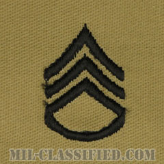 二等軍曹（Staff Sergeant (SSG)）[デザート/階級章/パッチ/ペア（2枚1組）]画像