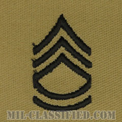 一等軍曹（Sergeant First Class (SFC)）[デザート/階級章/パッチ/ペア（2枚1組）]画像