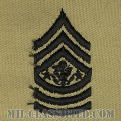陸軍最先任上級曹長（Sergeant Major of the Army (SMA)）[デザート/階級章/パッチ/ペア（2枚1組）]画像