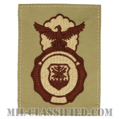 空軍警備隊章 (セキュリティーフォース・セキュリティーポリス)（Security Forces Badge, Security Police Badge）[デザート/パッチ]画像