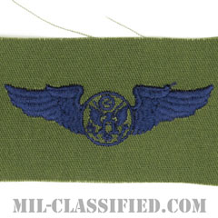 航空機搭乗員章 (下士官用エアクルー)（Air Force Enlisted Aircrew Badge）[サブデュード/ブルー刺繍/パッチ]の画像