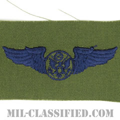 航空機搭乗員章 (下士官用エアクルー)（Air Force Enlisted Aircrew Badge）[サブデュード/ブルー刺繍/パッチ]画像