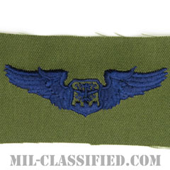 航空士章 (ナビゲーター・ベーシック)（Navigator/Observer Badge, Basic）[サブデュード/ブルー刺繍/パッチ]の画像