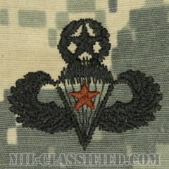 戦闘空挺章 (マスター) 降下5回（Combat Parachutist Badge, Master, Five Jump）[UCP（ACU）/パッチ]の画像