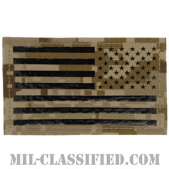 星条旗 NWU Type2 AOR1（リバース）（USA Flag (Reversed)）[IR（赤外線）反射素材/ベルクロ付パッチ]の画像