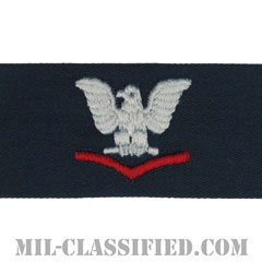 三等兵曹（レッド）（Petty Officer Third Class）[カバーオール/海軍階級章/生地テープパッチ/ペア（2枚1組）]の画像