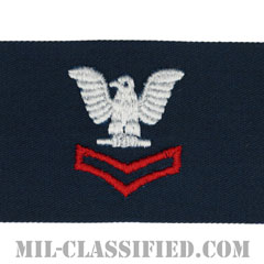 二等兵曹（レッド）（Petty Officer Second Class）[カバーオール/海軍階級章/生地テープパッチ/ペア（2枚1組）]の画像