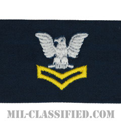 二等兵曹（ゴールド）（Petty Officer Second Class, Good conduct）[カバーオール/海軍階級章/生地テープパッチ/ペア（2枚1組）]画像