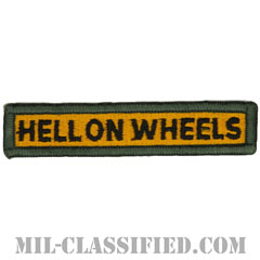 第2機甲師団タブ（2nd Armored Division "HELL ON WHEELS" Tab）[カラー/メロウエッジ/パッチ]の画像