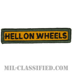 第2機甲師団タブ（2nd Armored Division "HELL ON WHEELS" Tab）[カラー/メロウエッジ/パッチ]画像