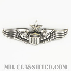 航空機操縦士章 (シニア・パイロット)（Air Force Senior Pilot Badge）[カラー/燻し銀/ピンバック/バッジ/レプリカ]画像