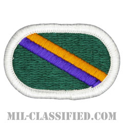 アメリカ陸軍民事活動および心理作戦司令部（USACAPOC）[カラー/メロウエッジ/オーバルパッチ]の画像