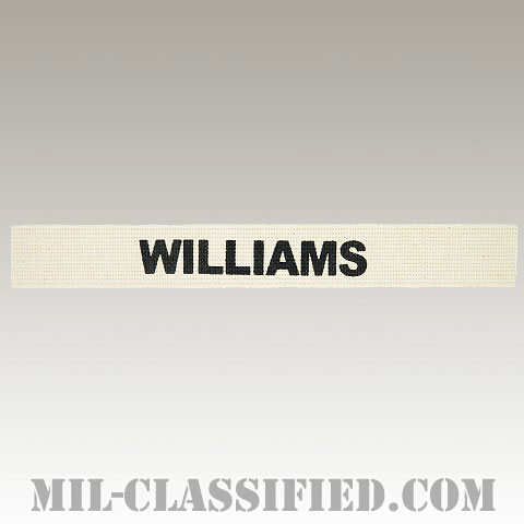 WILLIAMS [カラー/ネームテープ/プリントタイプ/パッチ/レプリカ]の画像