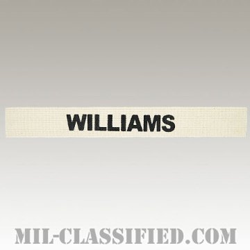 WILLIAMS [カラー/ネームテープ/プリントタイプ/パッチ/レプリカ]画像