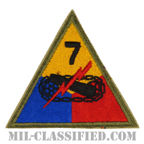 第7機甲師団（7th Armored Division）[カラー/カットエッジ/パッチ]画像