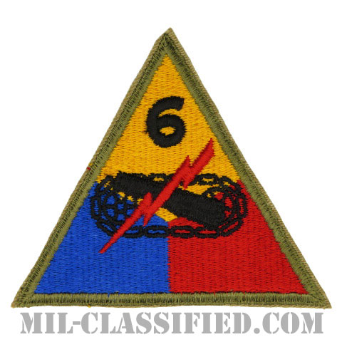 第6機甲師団（6th Armored Division）[カラー/カットエッジ/パッチ]の画像