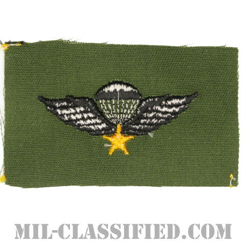 南ベトナム軍空挺章 (ベーシック)（RVN Parachutist Badge, Basic）[パッチ]画像