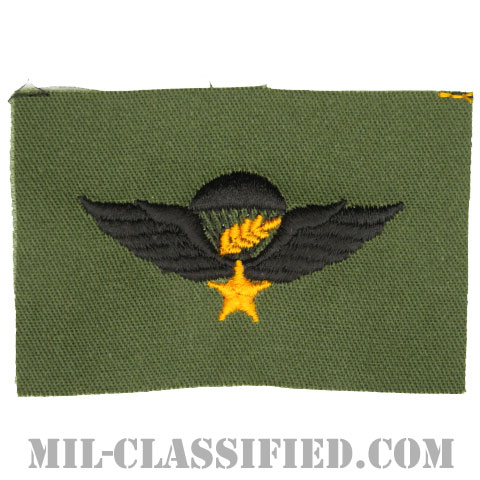 南ベトナム軍空挺章 (マスター)（RVN Parachutist Badge, Master）[パッチ]の画像
