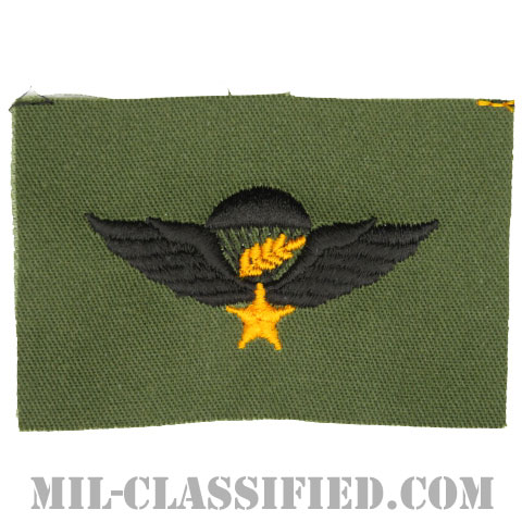 南ベトナム軍空挺章 (マスター)（RVN Parachutist Badge, Master）[パッチ]画像
