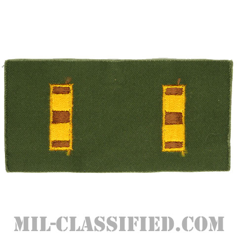 准尉長（Chief Warrant Officer 2 (CW2)）[カラー/階級章（1956-1972）/パッチ/ペア（2枚1組）]の画像