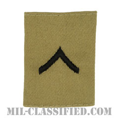 一等兵（Private Second Class (PV2)）[デザート/ゴアテックスパーカー用スライドオン階級章]の画像