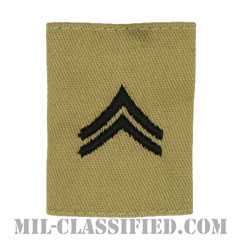 伍長（Corporal (CPL)）[デザート/ゴアテックスパーカー用スライドオン階級章]の画像