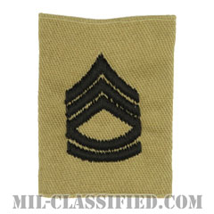 一等軍曹（Sergeant First Class (SFC)）[デザート/ゴアテックスパーカー用スライドオン階級章]の画像