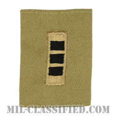 准尉 (CW3)（Chief Warrant Officer 3 (CW3)）[デザート/ゴアテックスパーカー用スライドオン階級章]の画像