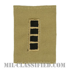 准尉 (CW4)（Chief Warrant Officer 4 (CW4)）[デザート/ゴアテックスパーカー用スライドオン階級章]の画像