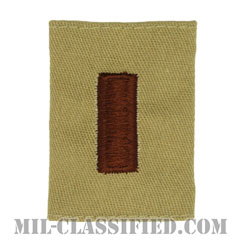 少尉（Second Lieutenant (2LT)）[デザート/ゴアテックスパーカー用スライドオン階級章]の画像