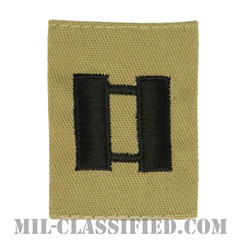 大尉（Captain (CPT)）[デザート/ゴアテックスパーカー用スライドオン階級章]の画像