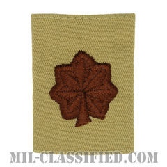 少佐（Major (MAJ)）[デザート/ゴアテックスパーカー用スライドオン階級章]の画像