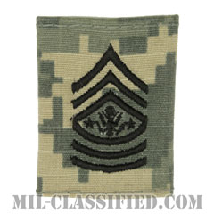 陸軍最先任上級曹長（Sergeant Major of the Army (SMA)）[UCP（ACU）/ゴアテックスパーカー用スライドオン階級章]画像
