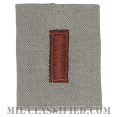 少尉（Second Lieutenant (2LT)）[ABU/ゴアテックスパーカー用スライドオン空軍階級章]の画像