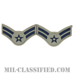 一等空兵（Airman First Class）[ABU/メロウエッジ/空軍階級章/Large（男性用）/パッチ/ペア（2枚1組）]画像