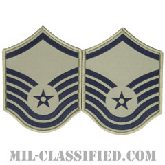 曹長（Master Sergeant）[ABU/メロウエッジ/空軍階級章/Large（男性用）/パッチ/ペア（2枚1組）]画像