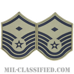 先任曹長（First Sergeant (E-7)）[ABU/メロウエッジ/空軍階級章/Large（男性用）/パッチ/ペア（2枚1組）]画像