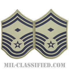 先任上級曹長（First Sergeant (E-8)）[ABU/メロウエッジ/空軍階級章/Large（男性用）/パッチ/ペア（2枚1組）]画像