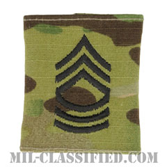 曹長（Master Sergeant (MSG)）[OCP（7C）/ゴアテックスパーカー用スライドオン階級章]の画像