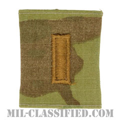 少尉（Second Lieutenant (2LT)）[OCP（7C）/ゴアテックスパーカー用スライドオン階級章]の画像