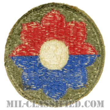 第9歩兵師団（9th Infantry Division）[カラー/カットエッジ/パッチ/中古1点物]画像