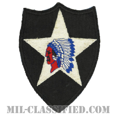 第2歩兵師団（2nd Infantry Division）[カラー/カットエッジ/パッチ/中古1点物]の画像