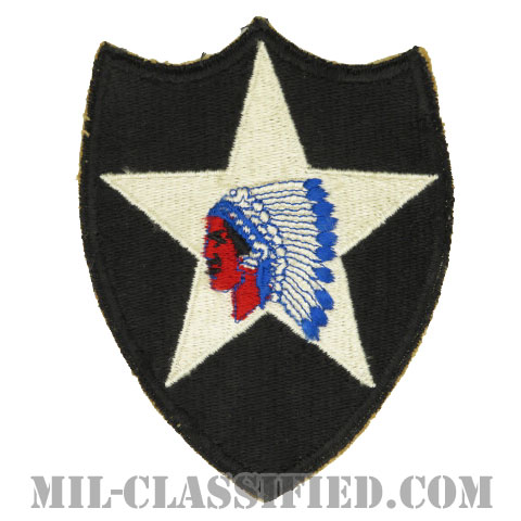 第2歩兵師団（2nd Infantry Division）[カラー/カットエッジ/パッチ/中古1点物]の画像