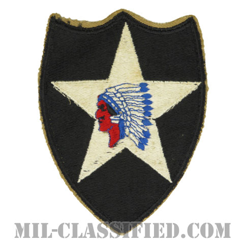 第2歩兵師団（2nd Infantry Division）[カラー/カットエッジ/パッチ/中古1点物]の画像