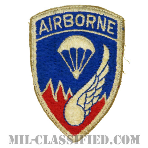 第187空挺歩兵連隊/第187空挺戦闘団（187th Airborne Infantry Regiment）[カラー/カットエッジ/パッチ/エアボーンタブ付ワンピースタイプ/中古1点物]の画像